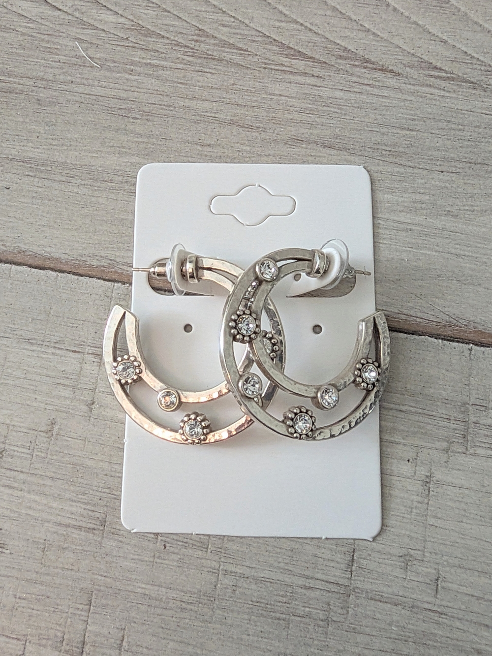 Brighton Unforgettable Hoop Earrings Silver